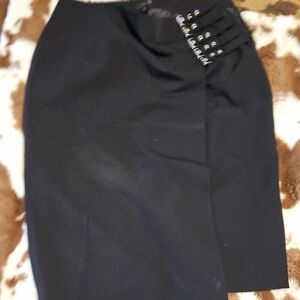 Worthington Black Pencil Skirt with Eyelet Detail